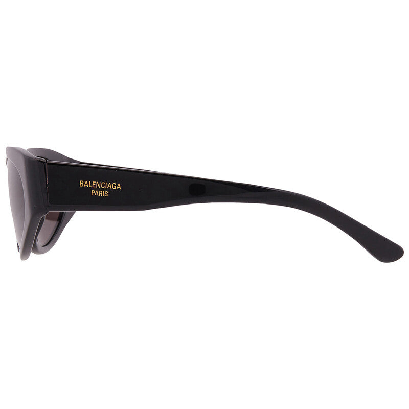 Balenciaga BB0367S 001 Oval Sunglasses – Shiny Black