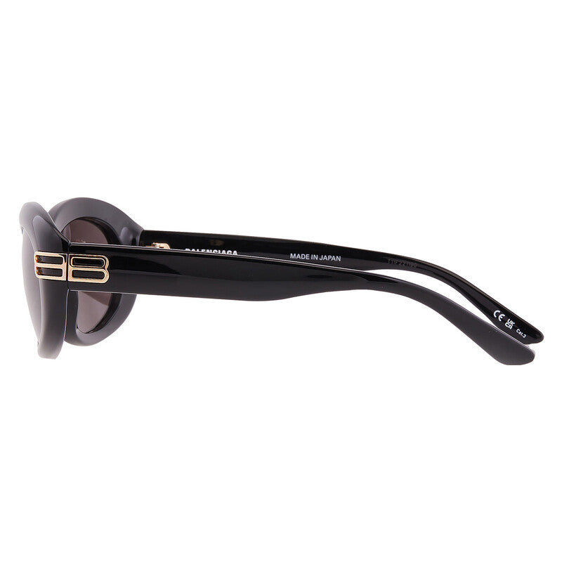 Balenciaga BB0431S 001 Oval Sunglasses – Black