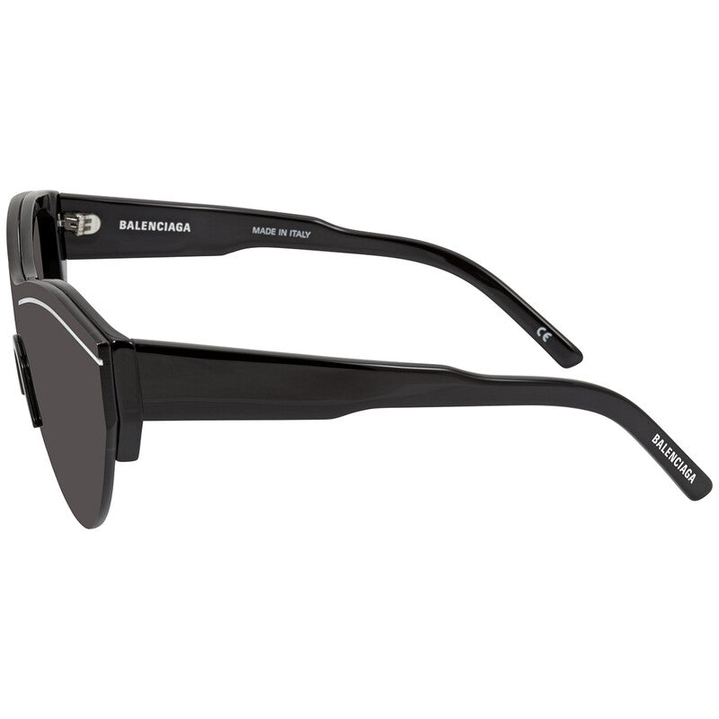 Balenciaga BB0004S 001 Shield Sunglasses – Black/Grey