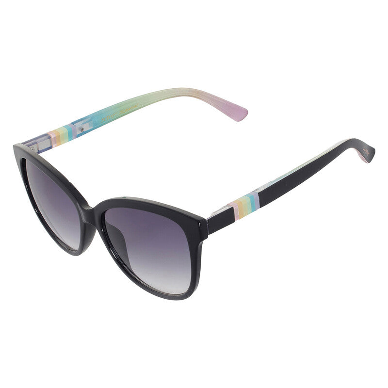 Betsey Johnson Cat Eye Sunglasses – Black/Smoke (10263555.CGR)