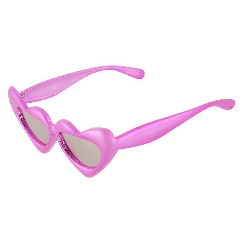 Betsey Johnson Irregular Sunglasses – Pink/Smoke (10269715.LTS)
