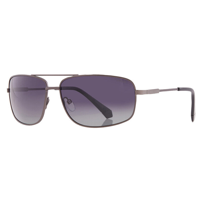 Polaroid PLD 2101/S Unisex Polarized Rectangular Sunglasses – Dark Ruthenium