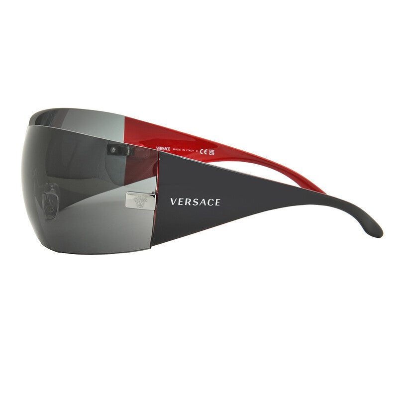 Versace Shield Sunglasses – Gunmetal/Grey (VE2054)