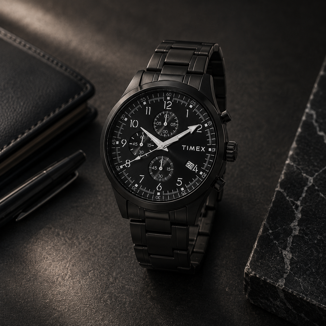 Timex Trend Chronograph Quartz Black Dial Men's Watch