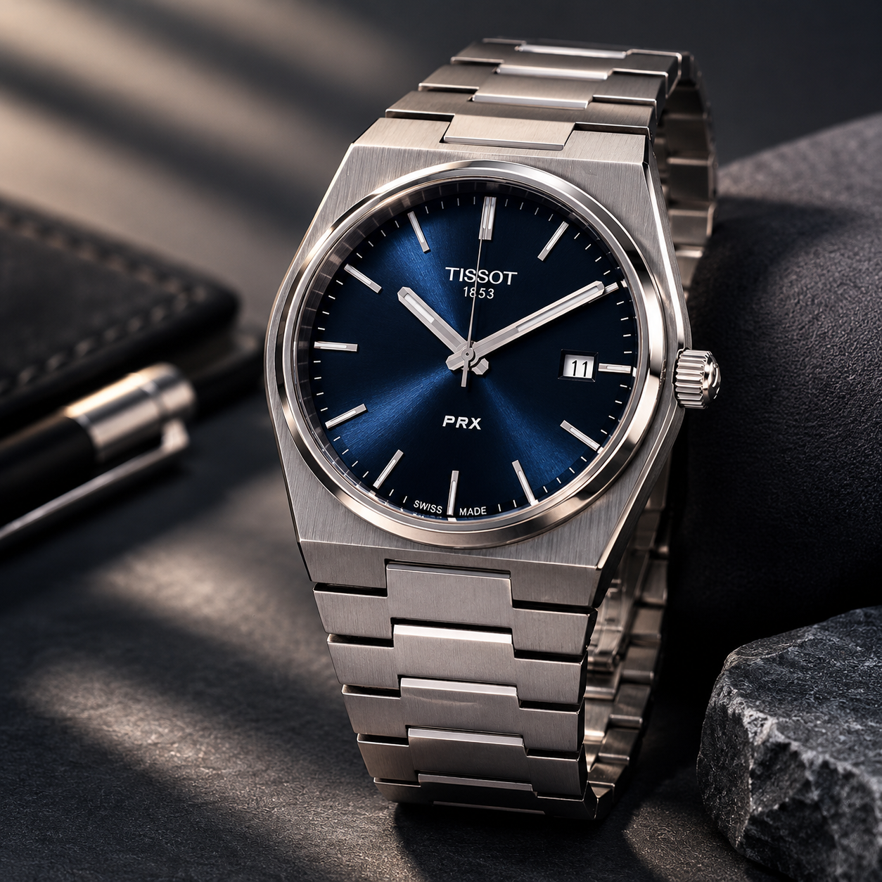 Tissot PRX Quartz Blue Dial Men's Watch