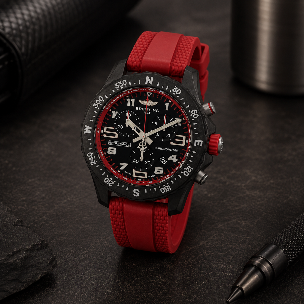 Breitling Endurance Pro 38 Chronograph Quartz Black Dial Men's Watch