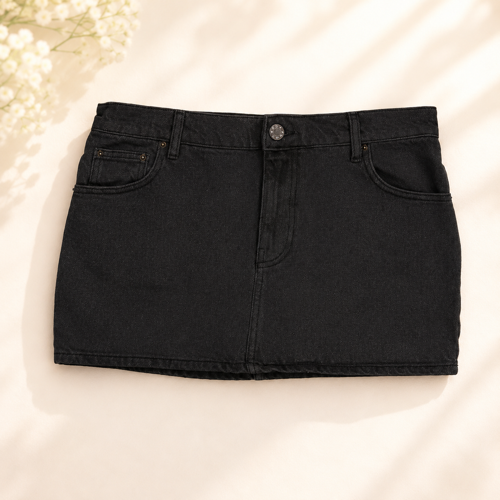 Rotate Women's Cotton Skirt in Quiet Shade