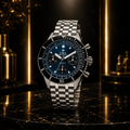 Zodiac Sea-Chron Automatic Men's Blue Dial Stainless Steel Chronograph Watch