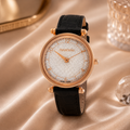 Swarovski  Crystalline Quartz White Dial Ladies Watch