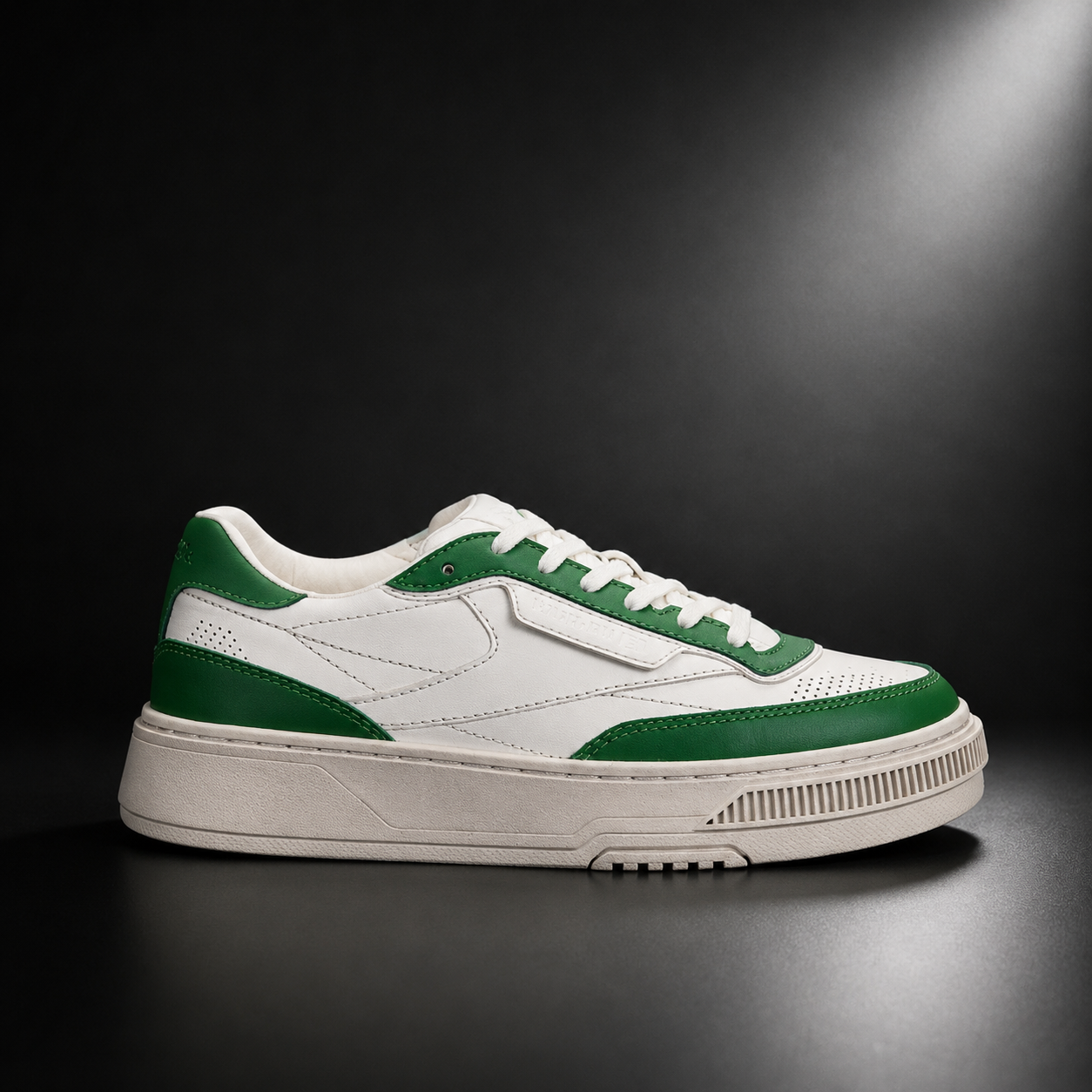 Reebok Men's Low Top Leather Sneaker — Vintage Green