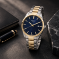 Tissot PR 100 Quartz Blue Dial Two-Tone Men's Watch