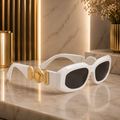 Versace  Dark Gray Irregular Men's Sunglasses