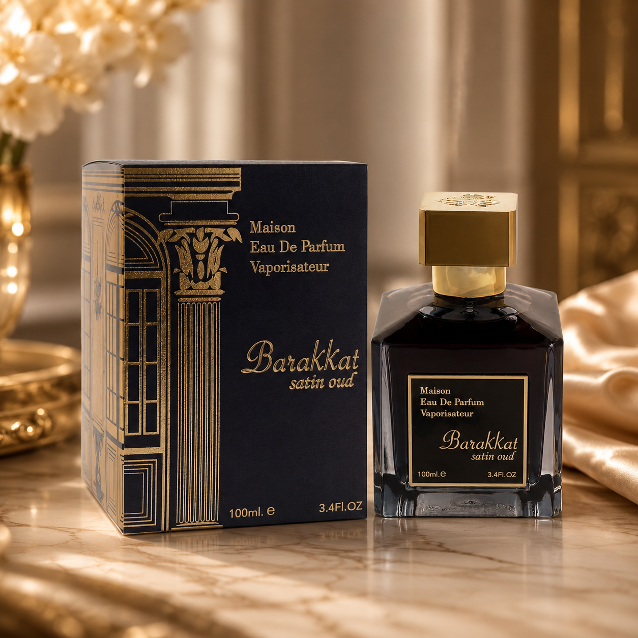Fragrance World Barakkat Satin Oud Eau de Parfum 100ml