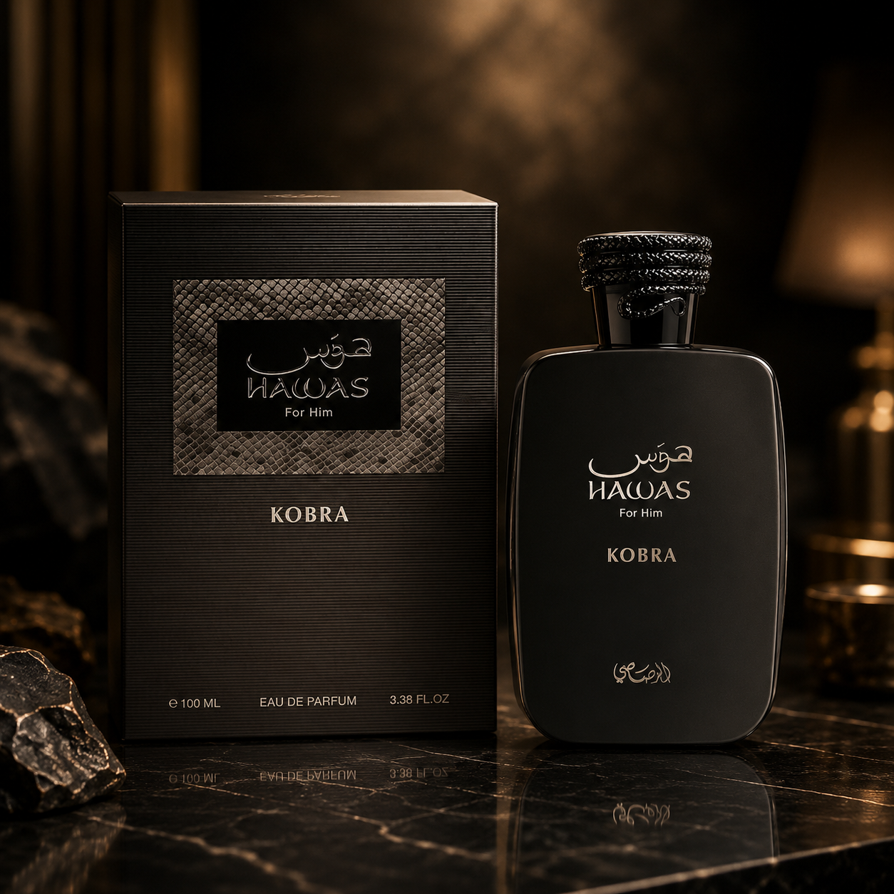 Rasasi Hawas Kobra Eau de Parfum for Men 3.4 oz / 100 ml