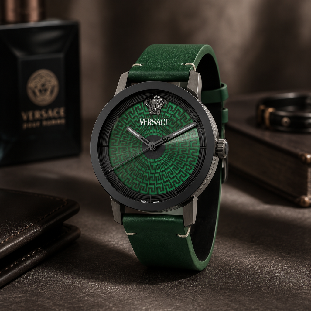 Versace Quartz Green Dial Men's Watch