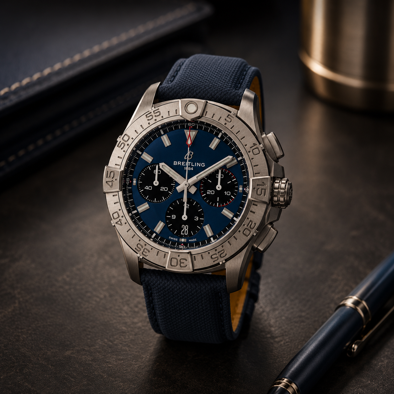 Breitling  Avenger 42 Chronograph Automatic Chronometer Blue Dial Men's Watch