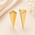 Sole Du Soleil Lupine Women's 18k YG Plated Satin Finish Prism Fashion