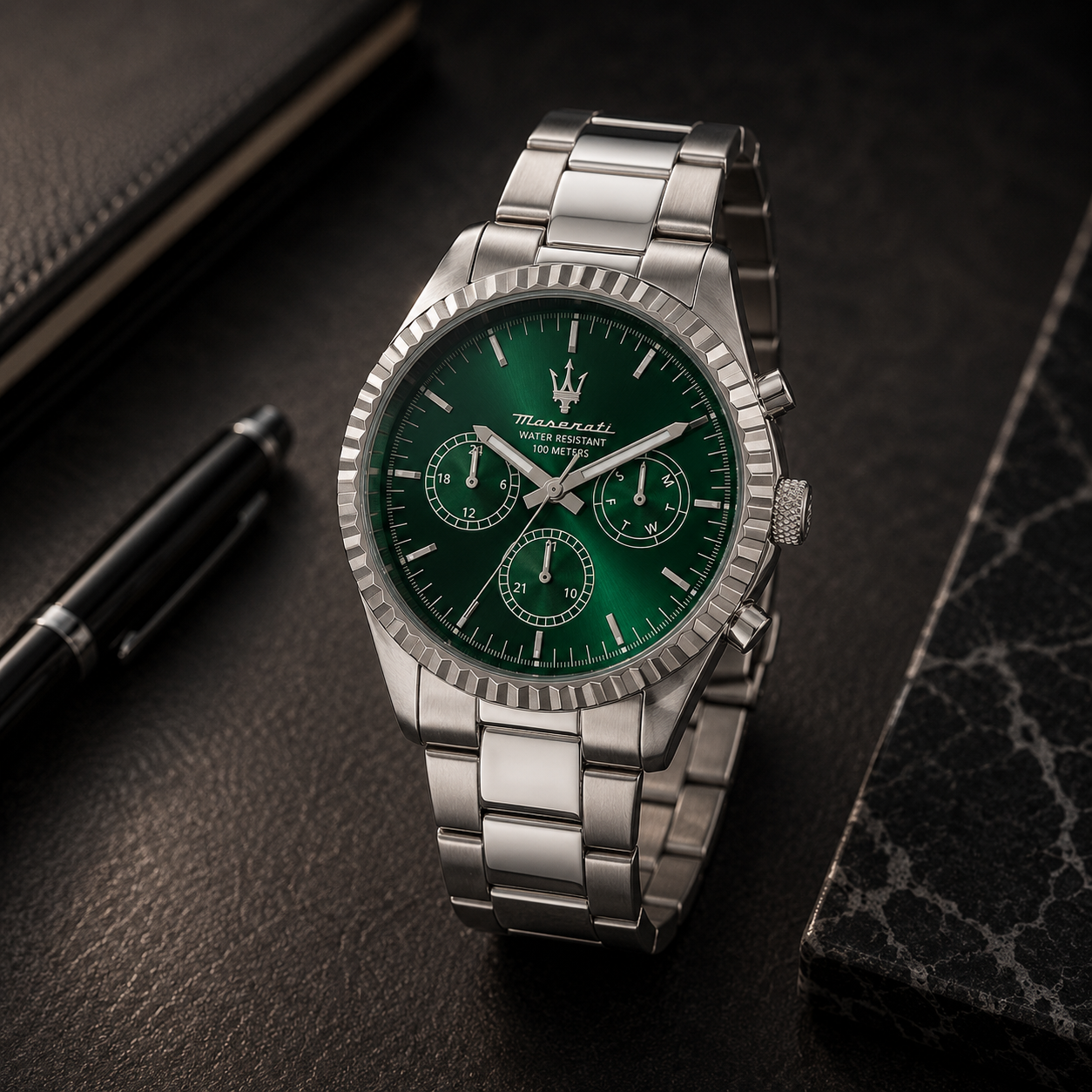 Maserati  Epoca Chronograph Quartz Green Dial Men's Watch