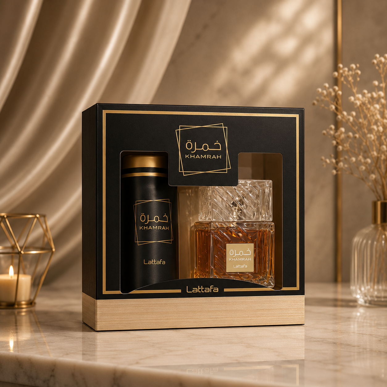 Lattafa Khamrah Gift Set Unisex