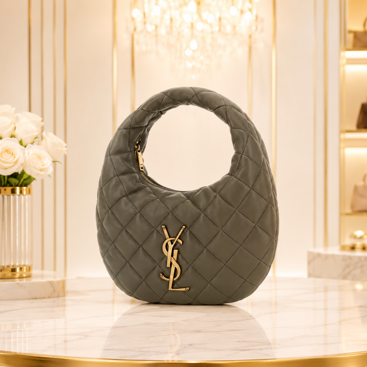 Saint Laurent 851689AAANG3775 Women's Strongmoss Designer Handbag