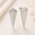 Sole Du Soleil Lupine Women's 18k WG Plated Satin Finish Fashion Earring