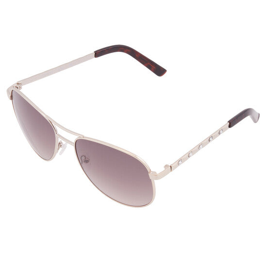 GUESS FACTORY Grey Pilot Ladies Sunglasses