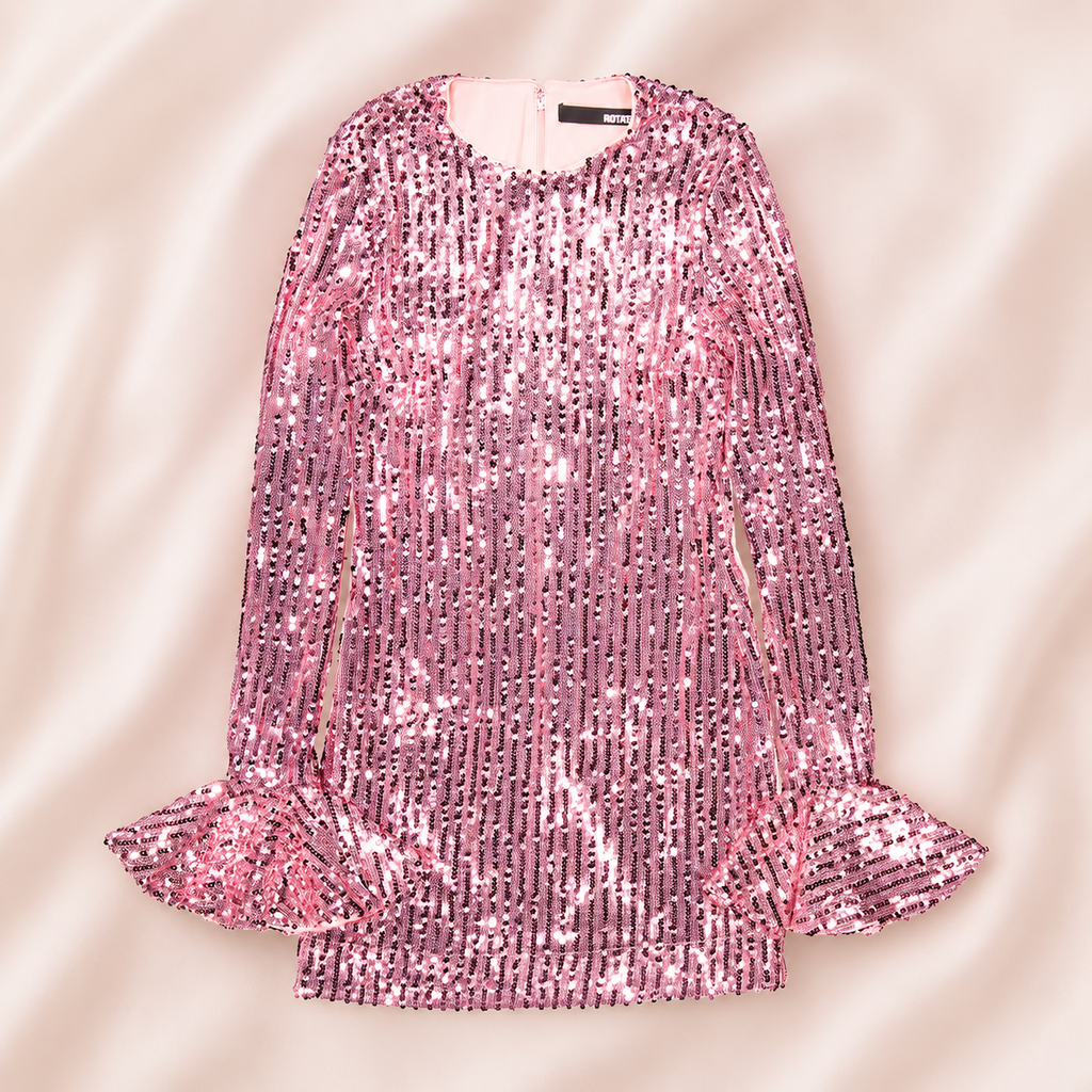 Rotate Women's Cocktail Dress in Silver Pink