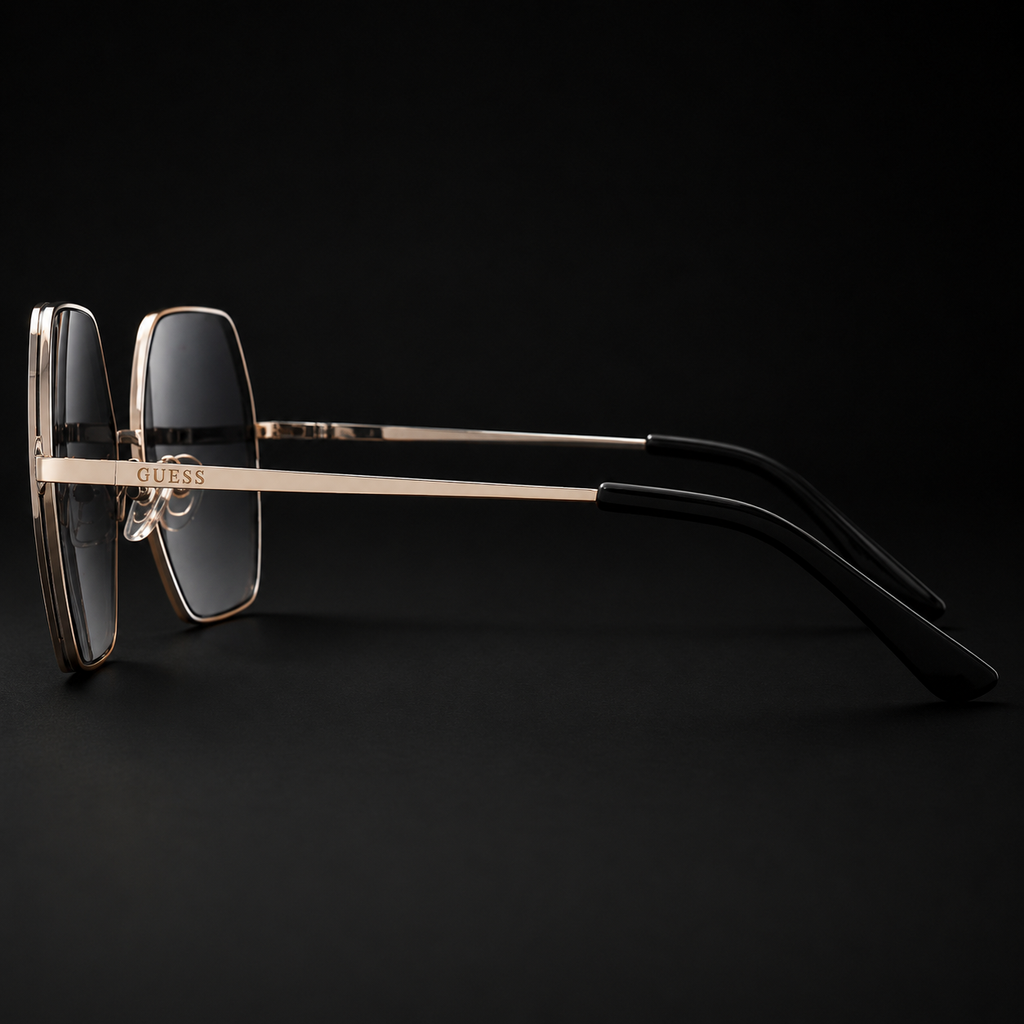 GUESS FACTORY Smoke Gradient Geometric Ladies Sunglasses