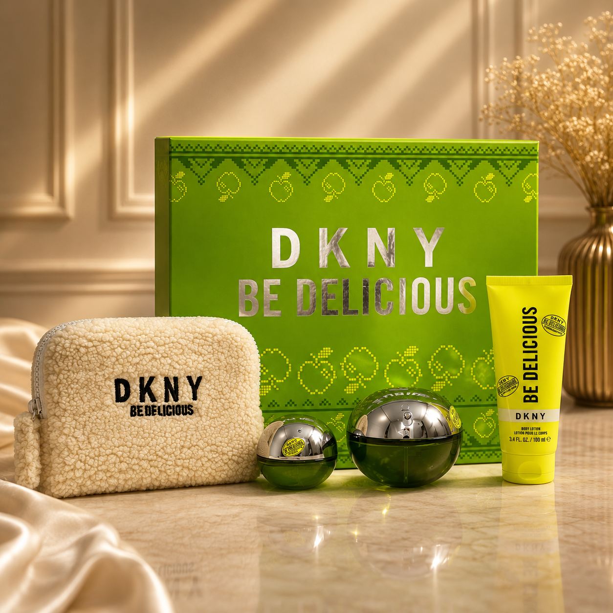 DKNY Women's Be Delicious 4pc Gift Set Fragrances