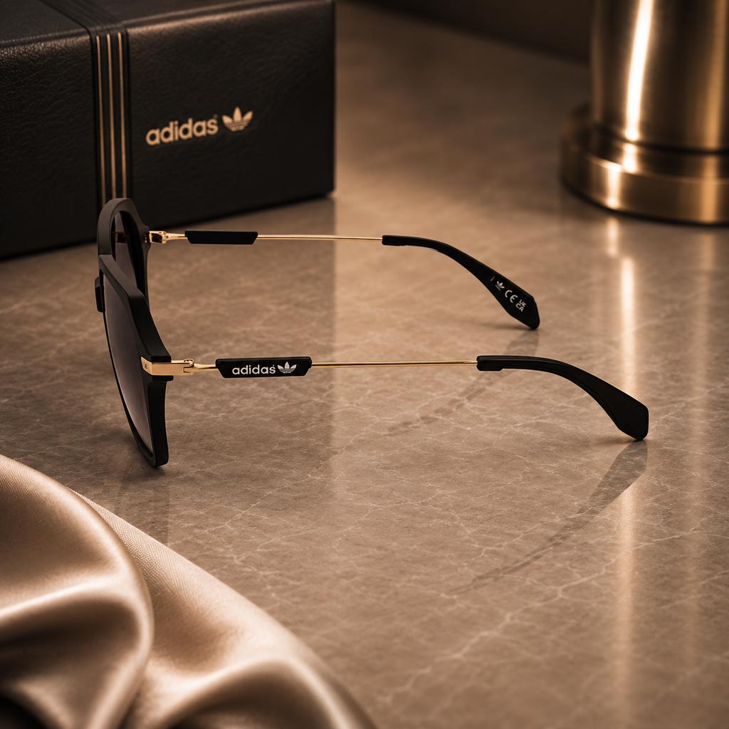 Adidas  Ladies Black Geometric Sunglasses