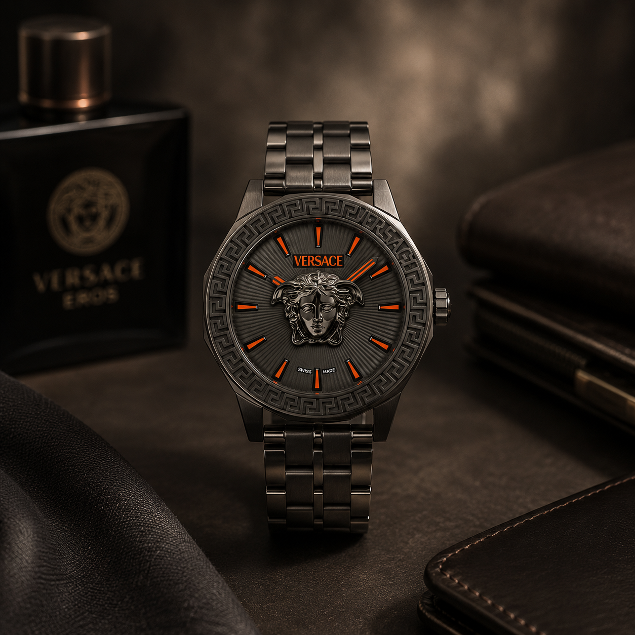 Versace Quartz Grey Dial Men's Watch