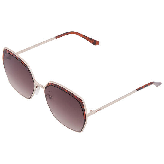 GUESS FACTORY Brown Gradient Butterfly Ladies Sunglasses