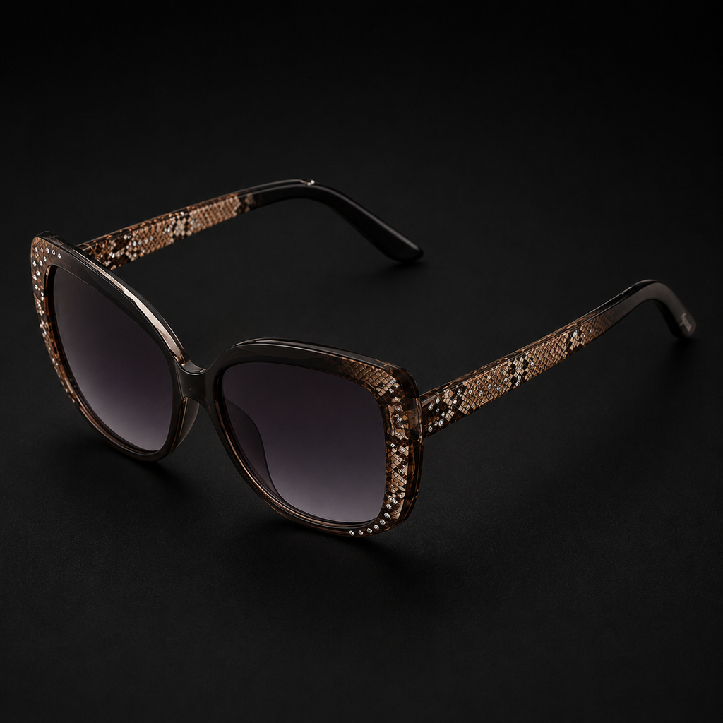 GUESS FACTORY Smoke Gradient Butterfly Ladies Sunglasses