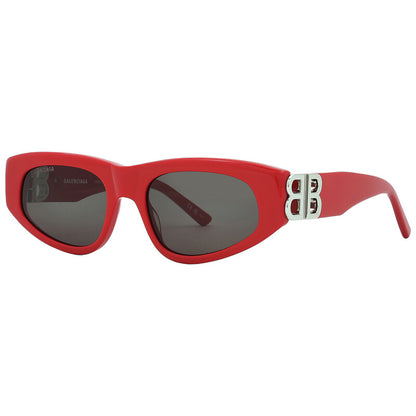 Balenciaga BB0095S 016 Cat Eye Sunglasses – Red/Grey
