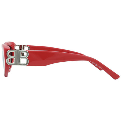 Balenciaga BB0095S 016 Cat Eye Sunglasses – Red/Grey