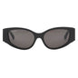 Balenciaga BB0258S 001 Cat Eye Sunglasses – Black/Grey