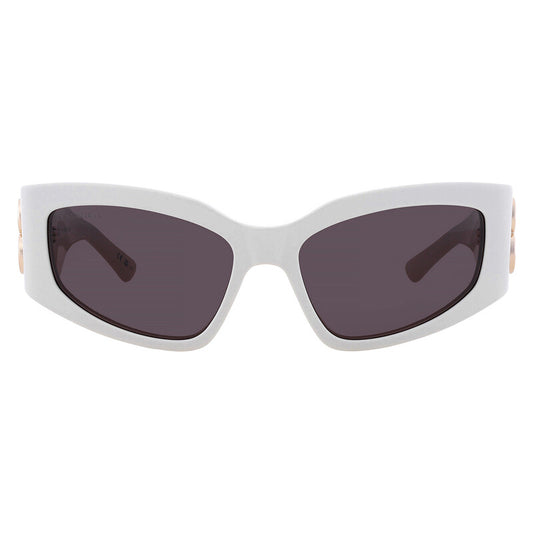 Balenciaga BB0321S 010 Cat Eye Sunglasses – Ivory/Grey