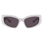 Balenciaga BB0321S 010 Cat Eye Sunglasses – Ivory/Grey