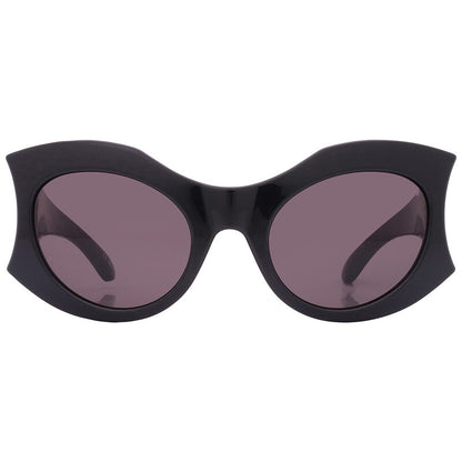 Balenciaga BB0256S 001 Irregular Sunglasses – Black/Grey