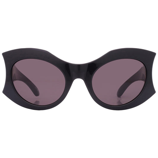 Balenciaga BB0256S 001 Irregular Sunglasses – Black/Grey