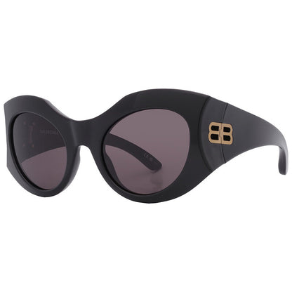 Balenciaga BB0256S 001 Irregular Sunglasses – Black/Grey