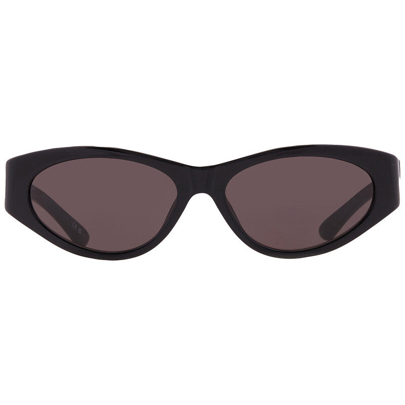 Balenciaga BB0367S 001 Oval Sunglasses – Shiny Black