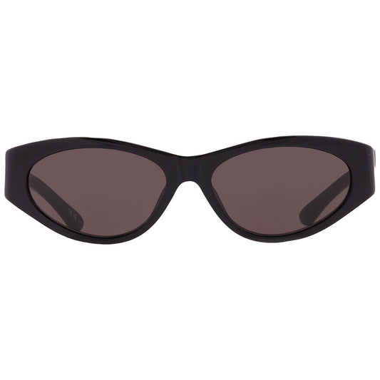 Balenciaga BB0367S 001 Oval Sunglasses – Shiny Black