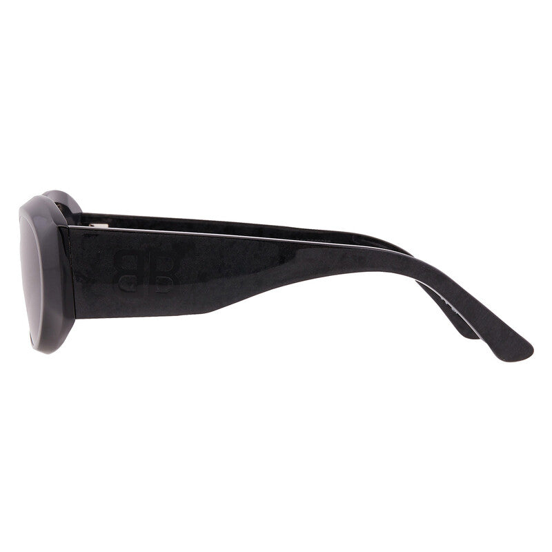 Balenciaga BB0396SK 003 Oval Sunglasses – Multicolor Grain Black