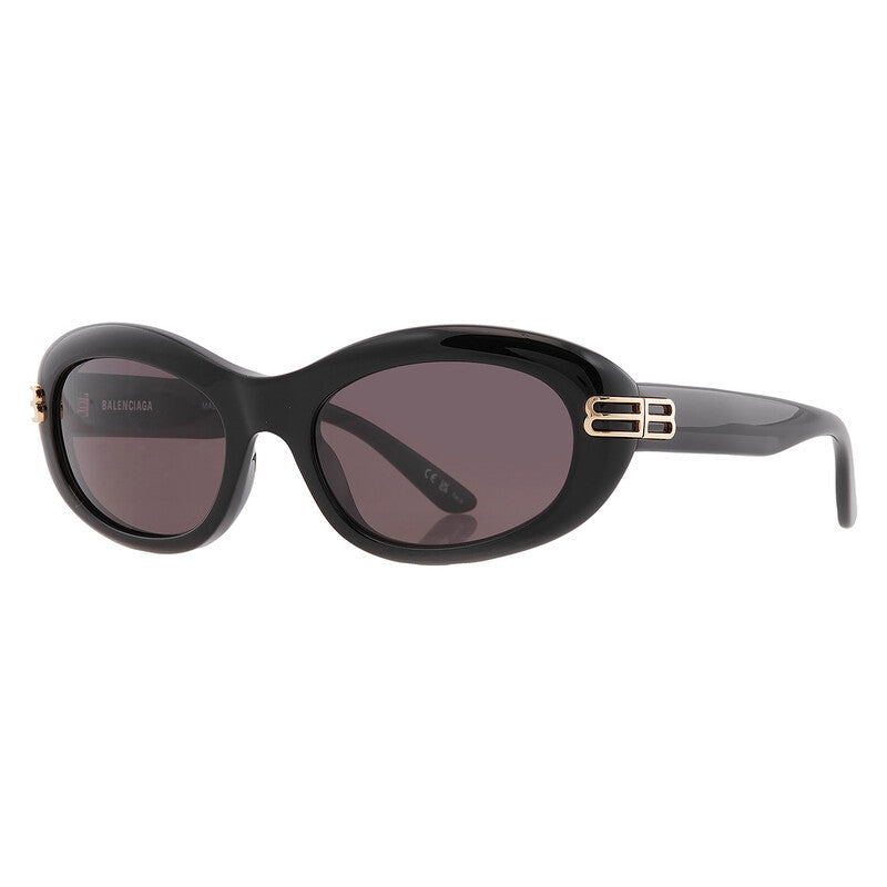 Balenciaga BB0431S 001 Oval Sunglasses – Black