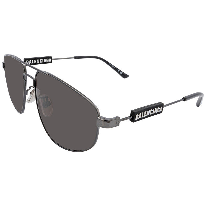 Balenciaga BB0115S 001 Pilot Sunglasses – Grey