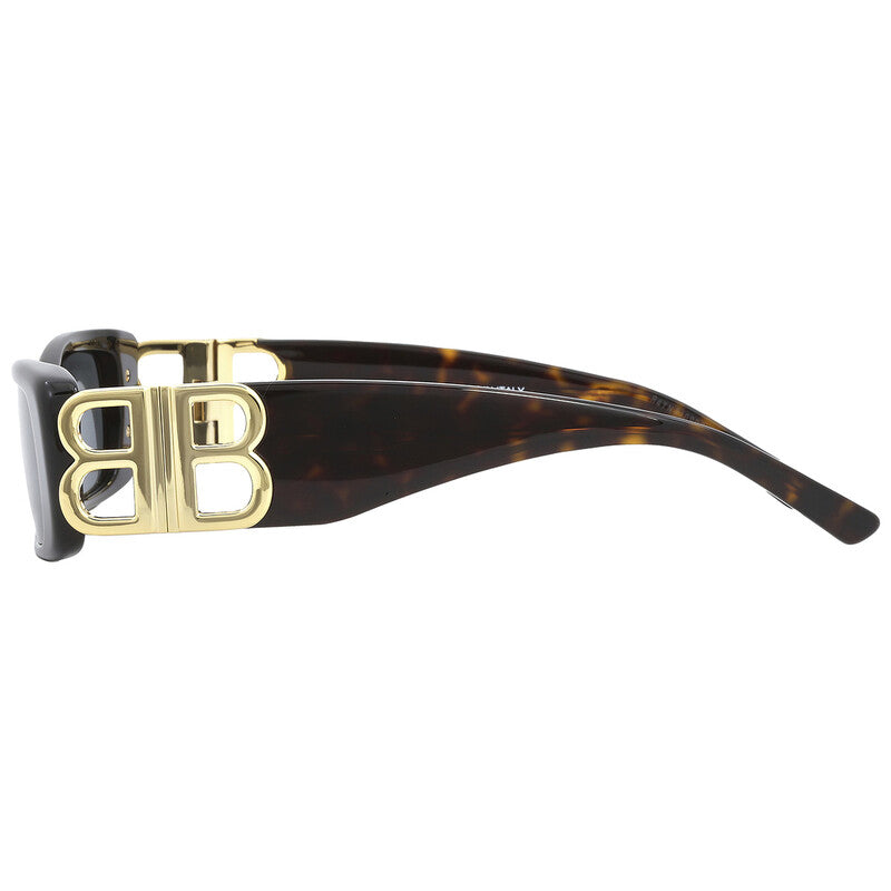 Balenciaga BB0096S 002 Rectangular Sunglasses – Havana