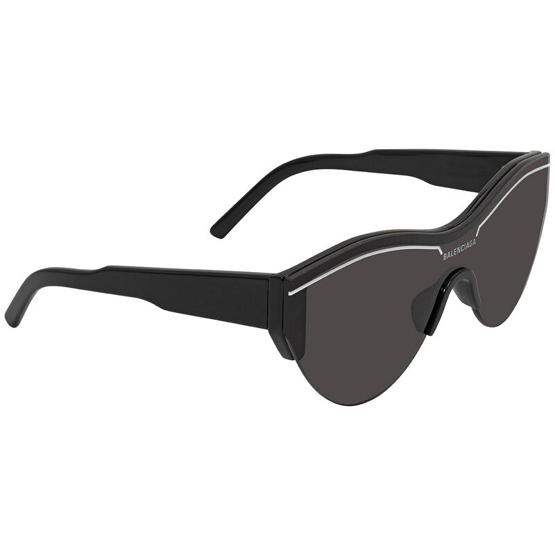 Balenciaga BB0004S 001 Shield Sunglasses – Black/Grey
