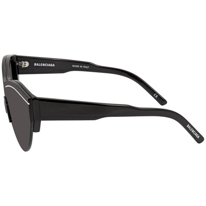 Balenciaga BB0004S 001 Shield Sunglasses – Black/Grey