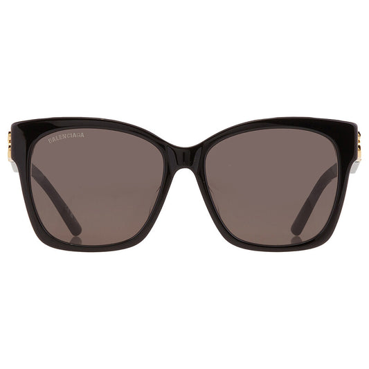 Balenciaga BB0102SA 001 Square Sunglasses – Black/Gold